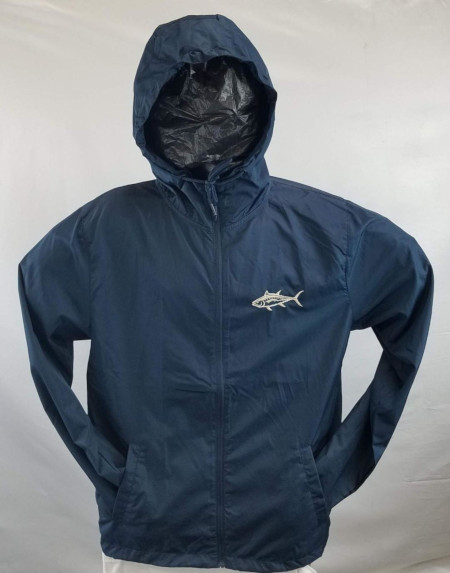 Navy Water-resistance Windbreaker  by High Seas